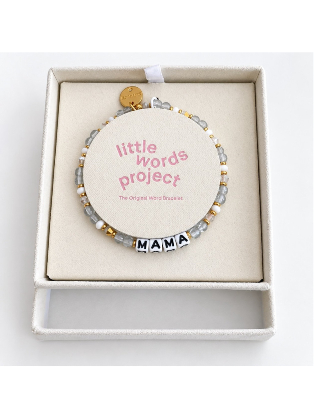 Little Words Project MAMA Crystal Beaded Bracelet